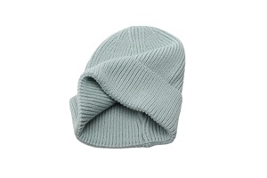 Bonnet d'hiver unisexe en acrylique tricoté à revers, couleur unie, vierge, de haute qualité, personnalisable avec logo, vente en gros - Product Image 2