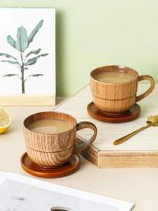 Tasses en bois modernes alliant des matériaux naturels et un design contemporain pour une vaisselle élégante - Product Image 6