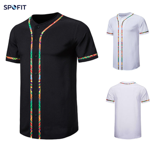 เสื้อเจอร์ซีย์กีฬาแบบสั้นถักนิตติ้ง คอวีติดกระดุม สายรัดหลายเส้น สีตามสั่ง ขนาดตามสั่ง แบบซับลิเมชั่น ชุดทีม OEM ODM - Product Image 4