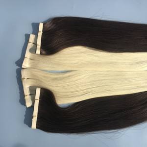 Cinta larga recta natural Rubio y color #2 Venta caliente Cabello vietnamita Extensiones de cabello personalizadas Cabello crudo Precio al por mayor - Product Image 4