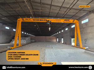 Grúa pórtico gigante INOVIC CRM de 1 a 25 toneladas, personalizada y de alta resistencia |   Equipo de Elevación Industrial Estándar IS con Fabricación OEM - Product Image 2