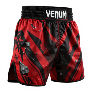 Pantalones Cortos de Boxeo Venum de Diseño Totalmente Personalizado, Ligeros, Elásticos en Dos Direcciones, Ropa de Artes Marciales con Panel Elástico, Pantalones Cortos de Boxeo Venum - Product Image 3