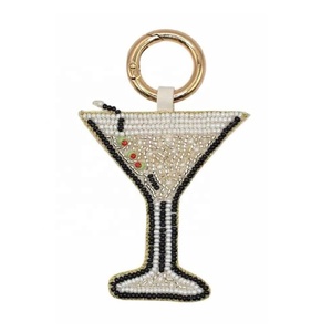 Orange Burst Citrus Hand Beaded Bag Charm and Keychain Hold to Keys or Bag Charm Keychain Use for Handbag Totes or <b>Backpacks</b> - Product Image 3