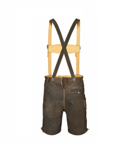 Lederhosen Bávaros Personalizados OEM, Nuevos, de Primera Calidad, Ajustados, para Adultos, Disfraz de Oktoberfest, Lederhosen Alemanes de Gamuza de Cabra - Product Image 2