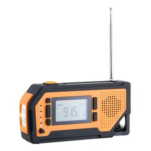 Radio météo portable d'urgence 2000 mAh avec alerte FM/AM/WB/NOAA, manivelle solaire et chargement USB, alarme SOS - Product Image 6