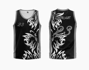 Maillots de basket-ball personnalisés en polyester avec tissu en maille respirant - Product Image 1