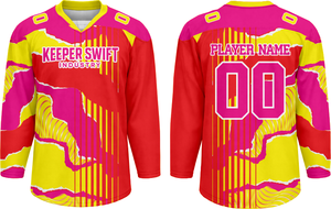 Créez votre propre maillot de hockey sur glace avec logo personnalisé - Maillot de hockey sur glace de qualité supérieure à vendre - Maillot de hockey sur glace sur mesure - Product Image 1