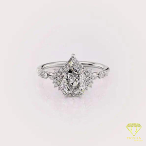 Indian Exporter Moissanite Engagement <b>Ring</b> for Elegant Fashion Jewelry Engagement Party and Special Celebration For Sale - Product Image 5