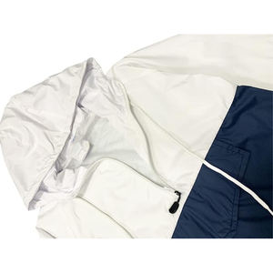 Conjunto Deportivo Personalizado para Exteriores, Unisex, Liso, Ligero, de Verano, Chaqueta Cortavientos de Nailon con Capucha y Cordón Ajustable, Informal, 2 en 1 - Product Image 3