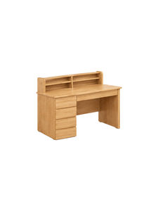 Modern Wooden <b>Desk</b> With Drawer Storage Scandinavian Design Solid Wood Rectangular Table For Study Or Office Use - Product Image 2
