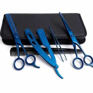 Tijeras de Peluquería Profesionales de Primera Calidad, Tijeras de Entresacar, Kit de Cuchillas, Set de Peluquería de Acero Inoxidable para Uso Profesional - Product Image 3