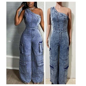 Women Summer Breathable High Quality Knitted Romper Casual Sleeveless Jumpsuit Soft Stretch Loose Fit Polyester/Cotton Full - Product Image 2