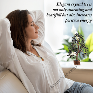 Arbre de Vie en Cristal de Tourmaline Noire en Gros avec Fil Doré, Pierres de Guérison, Décoration d'Intérieur - Product Image 3
