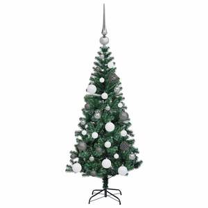 Sapin de Noël artificiel vert pré-éclairé de 47,2 pouces, structure en PVC et métal - Product Image 5