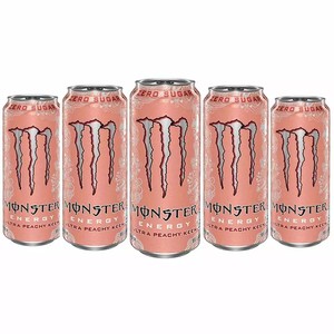 Monster Ultra Peachy Keen 500ml Energy Drink Can <b>Zero</b> <b>Sugar</b> Low Calorie Refreshing Beverage Factory Direct Wholesale Bulk Deals - Product Image 4