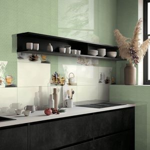 Carrelage céramique élégant super blanc brillant 300x600 pour surfaces murales, design minimaliste, adapté aux intérieurs de bâtiments de bureaux - Product Image 1