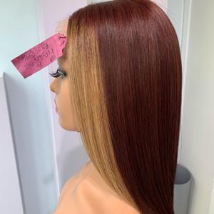 Vente en gros 100% Extensions de cheveux humains naturels vietnamiens lisses qualité supérieure Bourgogne Birthmark - Product Image 1