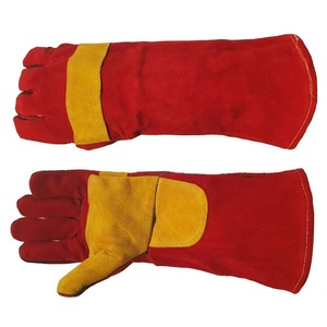 Guantes de Soldadura de Cuero Vacuno Resistentes al Calor, Tamaño Personalizado, para Uso Casual en Exteriores, Guantes de Protección Mecánica Duraderos - Product Image 5