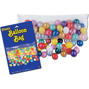 Sacchetto per Palloncini in Plastica per Feste di Capodanno e Compleanni, 3 X 6 X 8 Pollici - Product Image 1