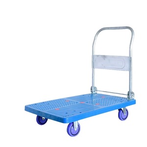 High Load Capacity Four Wheel Transport <b>Trolley</b> Industrial/hotel Shopping <b>Trolley</b> Metal - Product Image 2