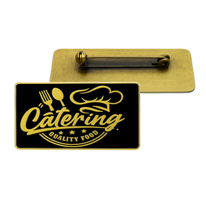 Etiqueta reutilizable para camarero, placa de identificación personalizada de metal para empleados de hotel. - Product Image 3