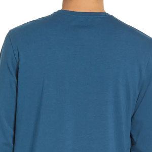 Camiseta de algodón de manga larga oversize de alta calidad y estilo urbano con estampado floral frontal y mangas en contraste, 240g, para hombre, estilo crop. - Product Image 6