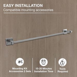 High Quality Premium Mounted Towel Rack Stainless Steel <b>Bathroom</b> Towel Rod Corrosion free Resistant <b>Accessory</b> for <b>Bathroom</b> - Product Image 6