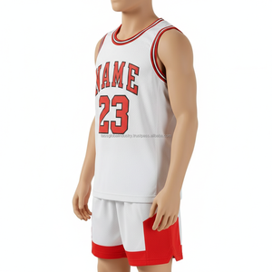 Uniforme de basket-ball pour hommes, réfléchissant, respirant, sur mesure, OEM, vente en gros - Product Image 6