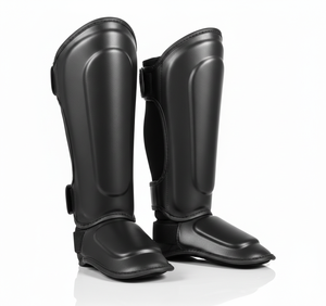 Espinilleras de MMA Personalizadas, Profesionales, de Cuero PU, Protectores de Piernas para Boxeo, Muay Thai y MMA - Product Image 1