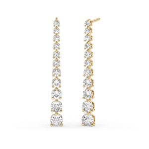 Pendientes de Diamantes Cultivados en Laboratorio de 2.1ct y Oro de 14K, Certificados por IGI, Joyería Fina, Regalo de Aniversario de Bodas o Cumpleaños - Product Image 2