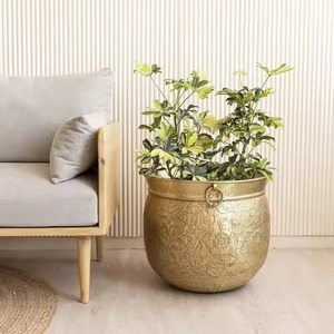 Maceta de Metal de Diseño para Interiores y Exteriores, Maceta Decorativa para Plantas, Decoración para Sala de Estar - Product Image 3