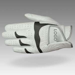 Gant de golf en cuir véritable blanc, main droite, antidérapant, à enfiler, unisexe, respirant et confortable - Product Image 5