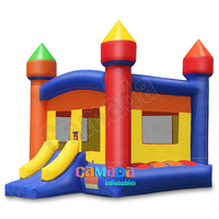 Château gonflable arc-en-ciel Moonwalk 13' x 13' pour usage commercial, château de saut gonflable, jouets gonflables pour fête