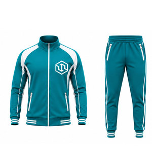 Conjunto Deportivo de Lujo para Hombre |   Chaqueta Deportiva Moderna y Pantalones Jogger |   Ropa Deportiva Ligera de Invierno 100% Poliéster - Product Image 1
