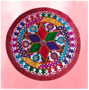<b>Round</b> handmade decorative centerpiece Elegant beadwork home décor accessory Handmade premium wedding table <b>mat</b> - Product Image 4