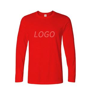 T-shirts à manches longues pour hommes, col en v, décontracté, blanc, vente en gros, - Product Image 1