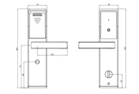 Sistema de Cerradura de Puerta RFID para Hotel, Cerradura Electrónica Inteligente con Control por Aplicación Bluetooth para Habitaciones
