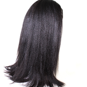 Obtenez une élégance naturelle et texturée avec une perruque en cheveux humains lisses et bouclés, offrant du volume, de la résistance et un style quotidien sans effort. - Product Image 5