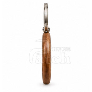 Eco Friendly <b>Wooden</b> Keychain Custom Wood Key Ring Natural Finish Personalized <b>Gift</b> For Weddings Events Bags And Accessories - Product Image 5
