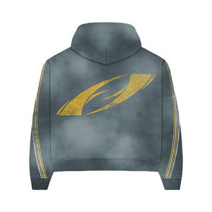 Ensemble de survêtement personnalisable deux pièces délavé à l'acide pour homme 2026 - Joggers et sweat-shirt de style urbain pour l'extérieur - Product Image 3