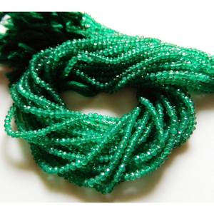 Cuentas de Ónix Verde Original, Microfacetadas, en Forma de Rondelle, Varios Tamaños, en Hilo, para la Fabricación de Joyas - Product Image 6