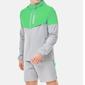 Premium Quality 2026 New Customize Hooded Solid Windbreaker Running <b>Jacket</b> And Shorts Set Sportswear Outdoor <b>Men</b> Tracksuit - Product Image 5