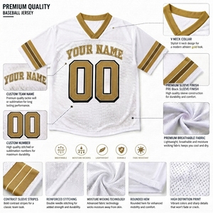 Camiseta de Fútbol Americano Personalizada, Corte Regular, Transpirable, Cuello en V, Unisex, Jersey Deportivo, Marca Privada OEM - Product Image 6