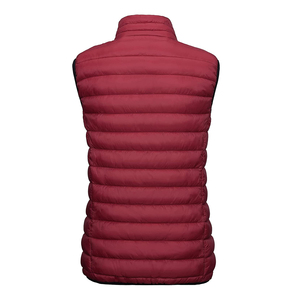 Gilet matelassé léger pour homme, col montant, 100 % polyester, fermeture éclair, gilet d'hiver - Product Image 3