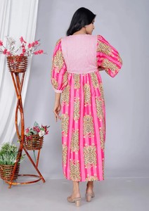 เดรสผ้าฝ้ายผู้หญิงลายเสือสำหรับฤดูร้อนและวันหยุด - Product Image 3