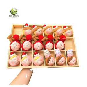 ตุ๊กตาคู่แมวถักโครเชต์ ชุดสีชมพู งานแฮนด์เมด ของเล่นอามิกุมิ 4-6 ปี ของเล่นเย็บปักถักร้อย - Product Image 6