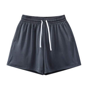 Men's White Mesh Shorts <b>Mid</b> Waist Breathable Casual Solid Color Woven Spandex/Polyester Waterproof Drawstring Closure High - Product Image 5