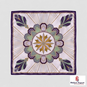 Custom Printed Silk Feel <b>Square</b> <b>Scarf</b> Lightweight Fashion OEM ODM Manufacturer Lesbos Custom Fabric Products Bulk Supply - Product Image 2