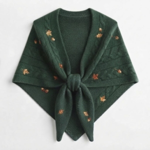 Chal de Punto Trenzado de Lujo para Invierno, Manta Suave al Tacto para Mujer, Bufanda de Pashmina, Capa Poncho, Fabricante Mayorista - Product Image 1