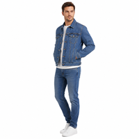 Veste en jean personnalisée pour homme, en coton délavé, style streetwear décontracté, vêtement d'extérieur type trucker, vente en gros, OEM, ODM, marque privée, en vrac